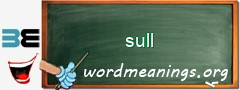 WordMeaning blackboard for sull